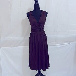 Aziz Brown Midi Cocktail Dress Size S